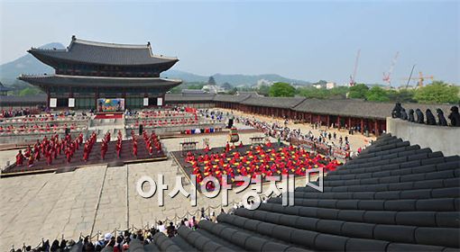[포토] 성대히 열리는 세종조회례연