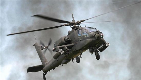 국군이 보유한 공격형 헬기 '아파치'