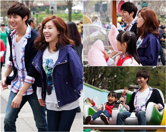 Kim Hyung-jun and Kim Yoon-seo shooting SBS Plus' series "Late Blossom" [SBS Plus]