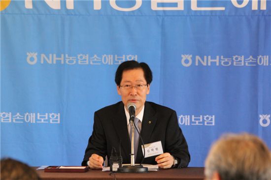 김학현 농협손보 사장 "2014년 이후 車보험 진출 추진"(종합)