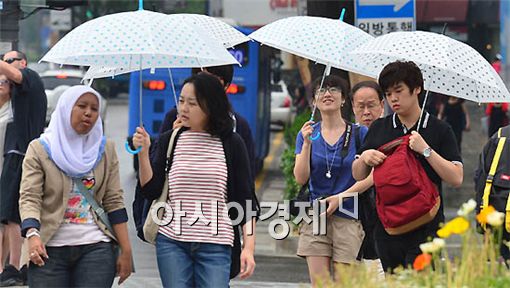 [포토] 반가운 빗줄기