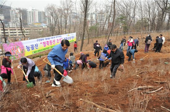 능골산 철쭉동산 만들기 
