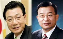 ▲ 김진선 전 강원지사(왼쪽)와 이정현 전 의원