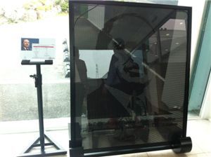 압델아지즈 부테플리카 알제리 대통령 사진을 새겨넣은 태양광 패널(BIPV)