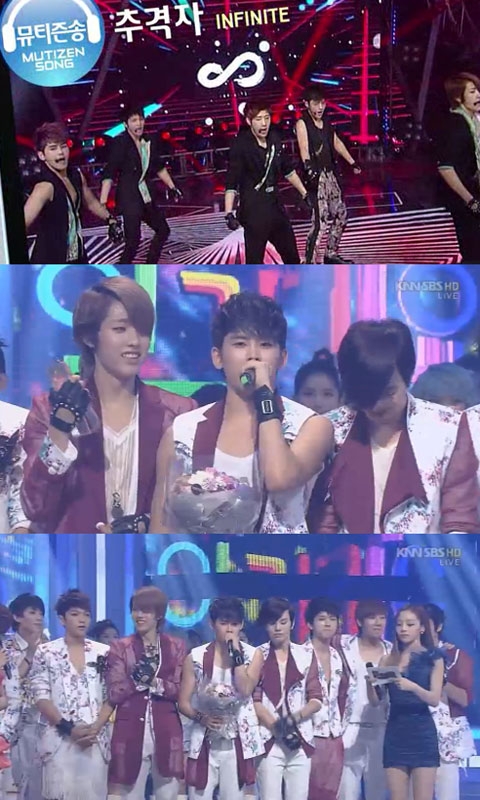 INFINITE sees double victories on TV music programs with "The Chaser"