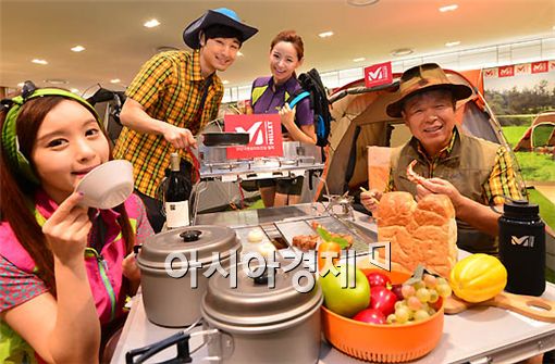[포토] 밀레 아웃도어 용품 선보여