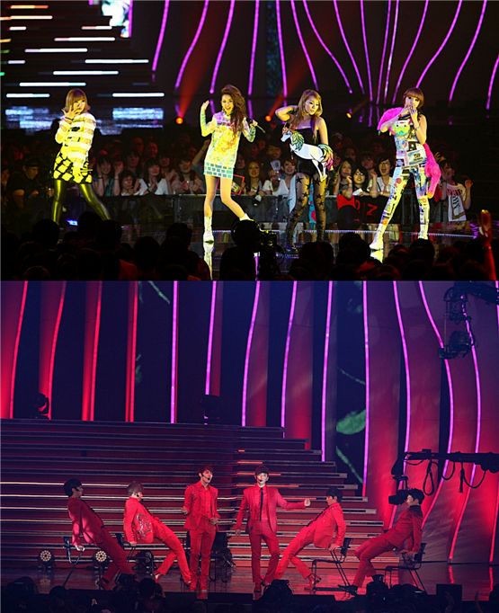 2NE1과 2PM, 일본 < MTV VMAJ 2012 >에서 수상