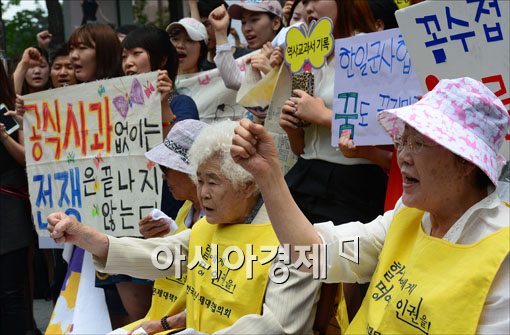 [포토] 구회 외치는 위안부 할머니들