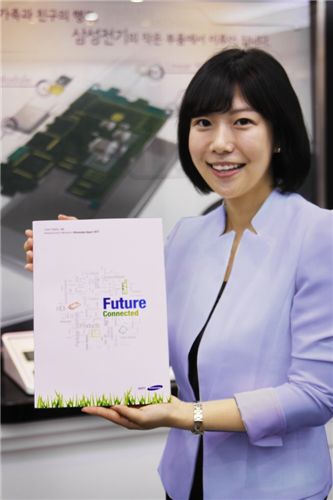삼성전기가 발간한 2012 지속가능성 보고서. 