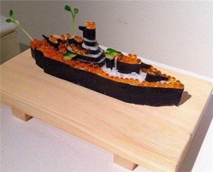 리얼 군함말이···"한입에 들어갈까?"