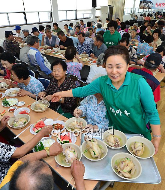 [포토] 초복엔 역시 삼계탕