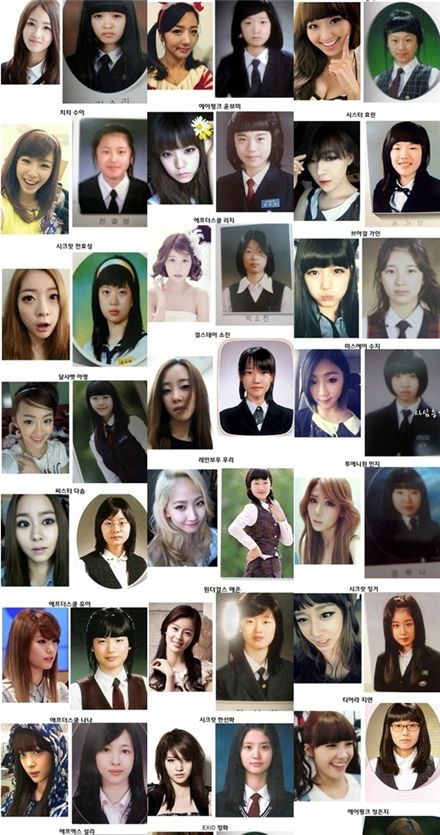 걸그룹 졸업사진(출처: 온라인 커뮤니티)
