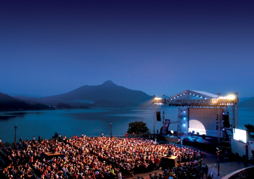 The outdoor theater and concert stage at the JIMFF [JIMFF]