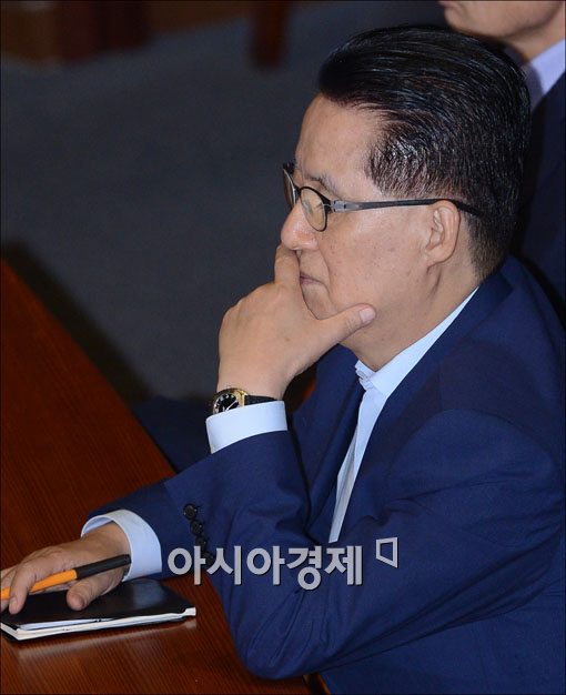 [포토]심각한 박지원 원내대표