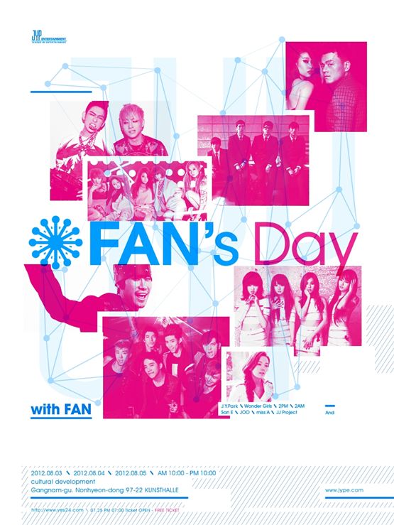 JYP Entertainment to host free "FAN's Day"