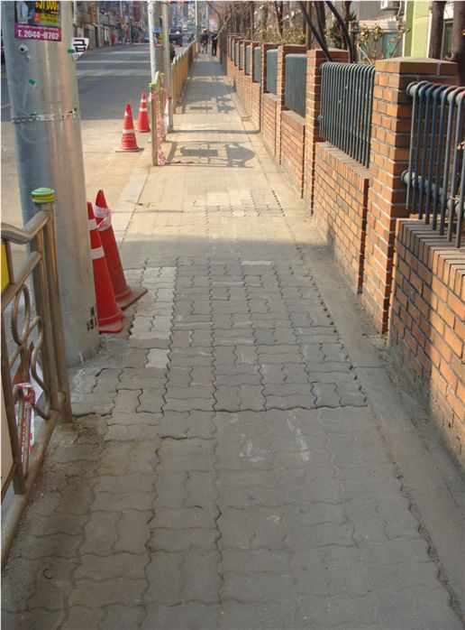 한전주 이설 후 모습 