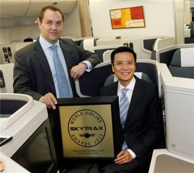 캐세이패시픽항공은 올해 스카이트랙스(Skytrax)의 세계 항공 대상(Skytrax World Airline Awards)에서 '월드 베스트 비즈니스 클래스(World’s Best Business Class)상'을 수상했다. 

