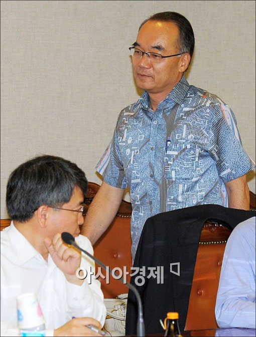 [포토]재정관리협의회 참석하는 박재완 장관