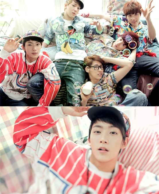 B1A4 (top) and Gongchan (bottom) [WM Entertainment]
