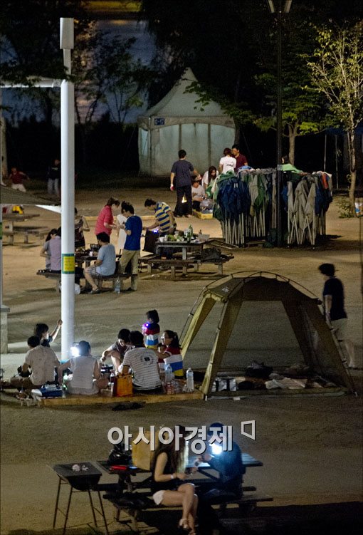 [포토]도심속 캠핑