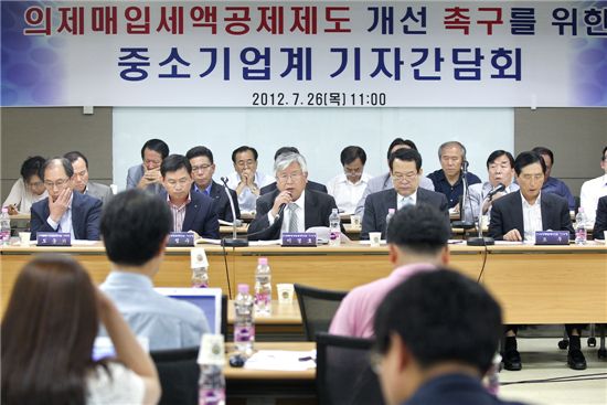 中企업계 "의제매입세액공제 6/106 이상 높여야"