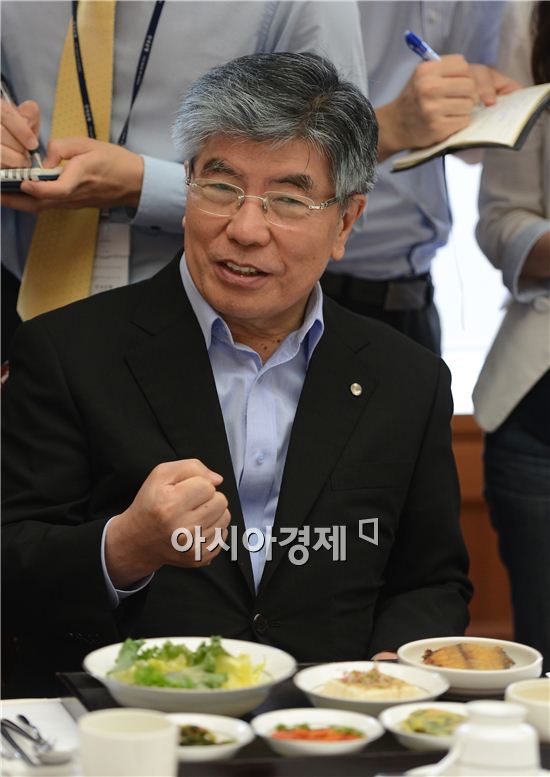 [포토] 경제동향간담회 모두발언하는 김중수 한은 총재