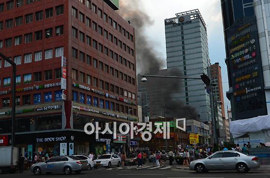[포토]강남역 화재 현장