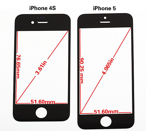 아이폰5, 16대9 4인치 화면·전면 카메라 위치 변화  