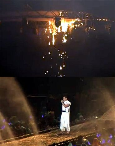 싸이 콘서트 화재…천장 타는데 싸이한다는 말이