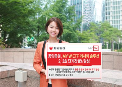 동양證, 'MY W ETF 리서치 솔루션2·3호' 단기간 8%달성