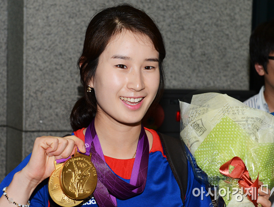 [포토] 기보배 '금메달 둘!'