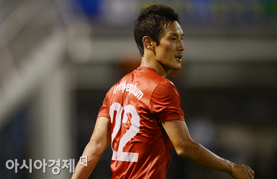 [포토] 김형범 '황금 오른발 대표팀에서도 통했어!'