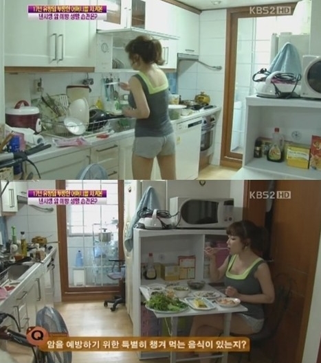 낸시랭 집 공개(출처: KBS 2TV '여유만만')