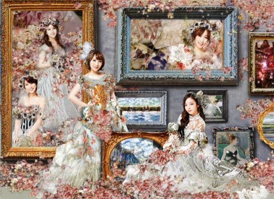 Artwork of girl group KARA which will be featured at painters Won Jong-shin and Park Ki-ill's upcoming exhibition set for December. [DSP Media]