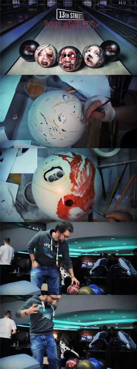 좀비 머리 볼링공, "잡으려면 담력테스트부터?"
