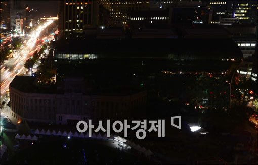 [포토]5분간 불끄기 위해 40분간 전력낭비하는 서울시