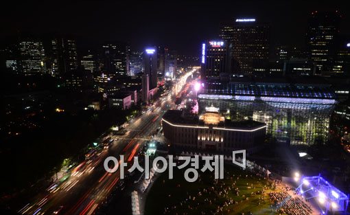 [포토]어둠에 잠긴 서울시내