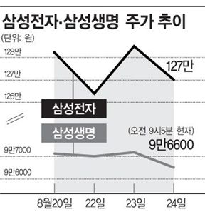 금산분리 법안 발의…삼성그룹株 직격탄