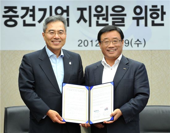 [포토]코트라-한국씨티銀, 중견기업 해외진출 공동지원