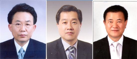 성종제 엘이디라이팅 대표, 구본급 한밭대학교 교수, 권영철 대우발전파워 대표(왼쪽부터)





