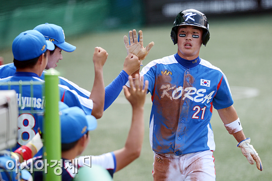 [포토] 김인태 '동점이다!'