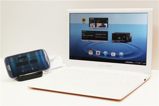 "스마트폰을 노트북에 쏙"..KT '스파이더 랩탑' 써보니 