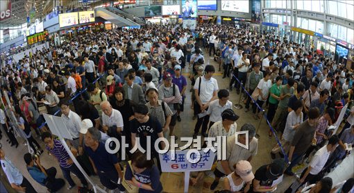 [포토]그리운 고향으로 가는 첫 고난