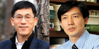 ▲ 진중권 동양대 교수(왼쪽)와 조국 서울대 교수