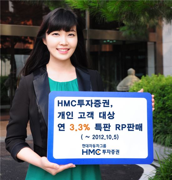 HMC證, 연 3.3% 수익 RP 선착순 판매