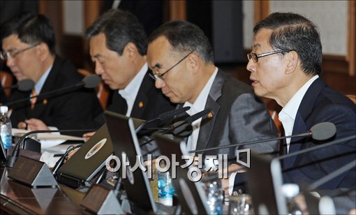 [포토]모두 발언하는 김황식 총리