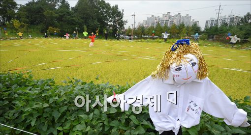 [포토]아이들이 만든 재미있는 허수아비