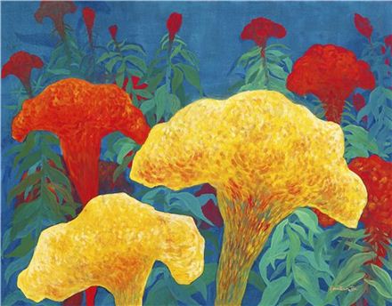 한국화가 한은주 | ‘꽃과 나비의 교감’展, 15일부터 오브제 갤러리에서