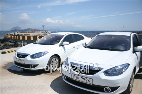 [포토]제주 가파도 찾은 르노삼성 전기차