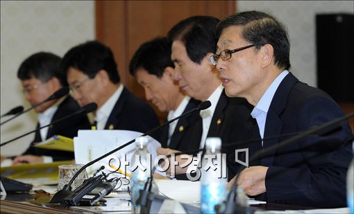 [포토]국가정책조정회의 주재하는 김황식 총리